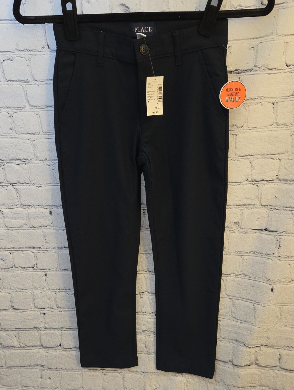 Childrens Place Boys Uniform Quick Dry Skinny Premium Chino Pants